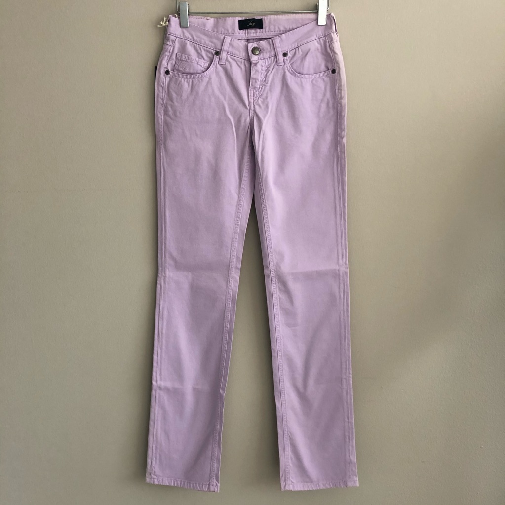 New W/ Tag Fay 110 Gabardine Stretchy Lilac Jeans Italy